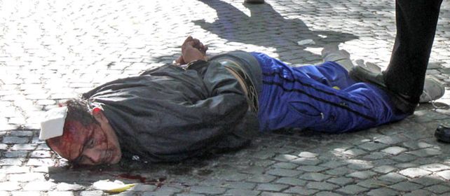 El policía retirado Juan Moreno fue apresado tras una persecución.
