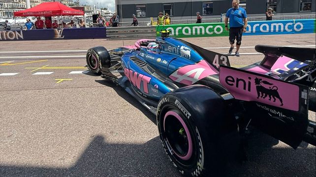 Franco Colapinto sale a pista de Mónaco con el Alpine