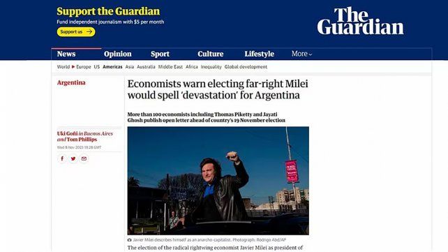 Más de 100 economistas de renombre internacional advirtieron que si gana Javier Milei habrá devastación económica y caos social