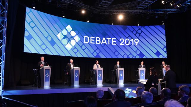 El segundo debate presidencial se realizó anoche en el Salón de Actos de la Facultad de Derecho de la Universidad de Buenos Aires.