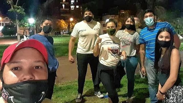 Llevando abrigos