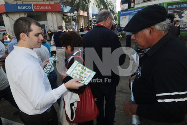 Los productores santafesinos realizaron su protesta en la calle