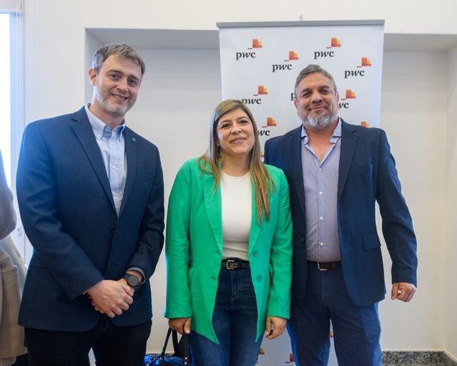 Franco Canullo, Verónica Razzini y Juan José Vega.