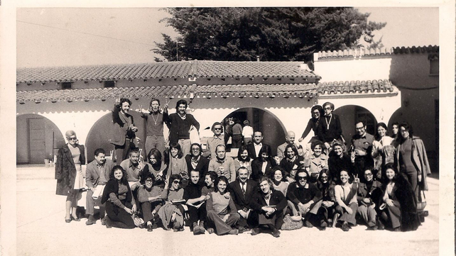 Huerta Grande, 1973, previo a la conformación de lo que luego sería, la actual Ctera. Graciela Lo Tufo es la primera de la izquierda, está agachada.