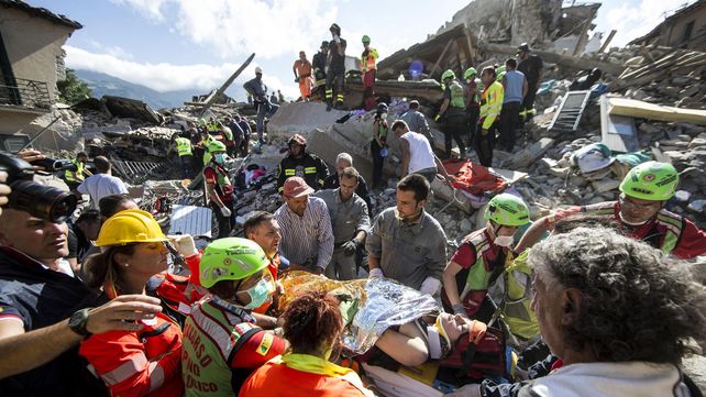 Las estremecedoras imágenes del sismo que sacudió a Italia
