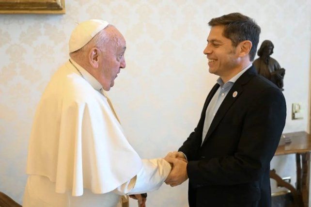 El Papa recibió en audiencia privada en el Vaticano a Axel Kicillof