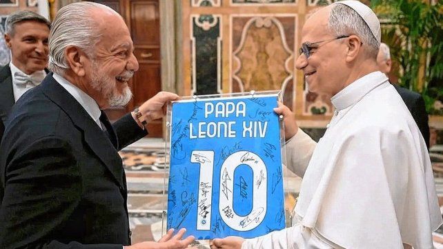 El Papa León XIV mantuvo un encuentro privado con el plantel de Napoli