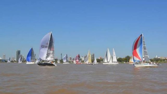 La regata Rosario-Arroyo Seco se hizo notar por el río Paraná. Una competencia náutica de gran nivel.