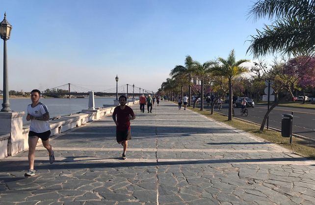 Con una costanera muy vigilada