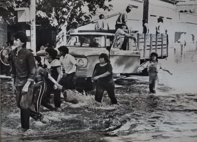 Empalme Graneros recuerda los 40 años de su última gran inundación