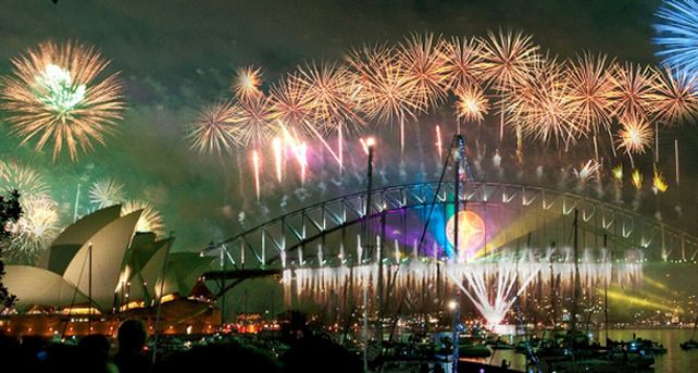 Australia y un impresionante show de fuegos artificiales