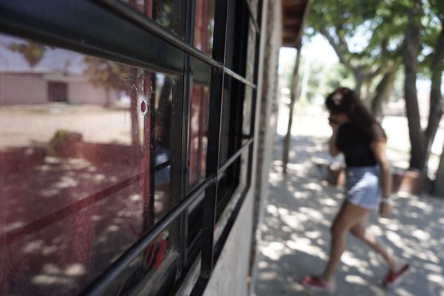 La vivienda donde estaba Natalia Maldonado cuando se desató la fatal balacera.