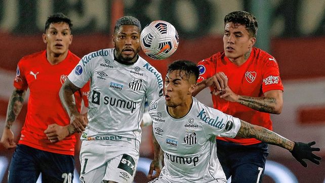 Independiente empató con el Santos y quedó eliminado de la Copa Sudamericana.