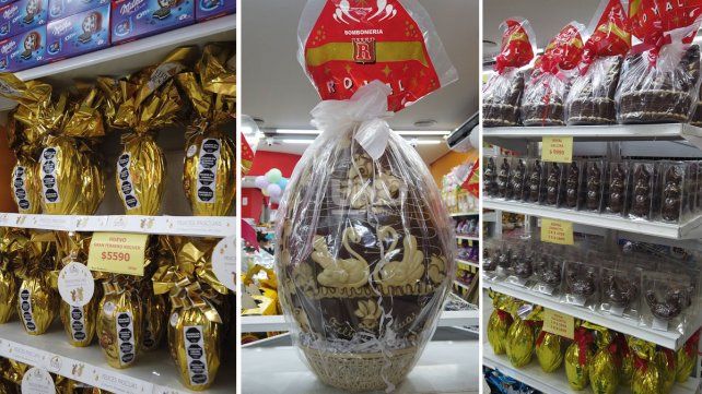 Pascuas llegó con fuertes incrementos de precios en los tradicionales huevos de chocolate. 