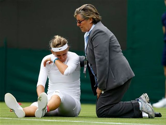 El escalofriante llanto de Azarenka tras su lesión