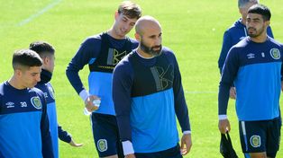 Carlos Quintana sufrió una lesión en el muslo izquierdo ante River y es lo que le impediría jugar el domingo.