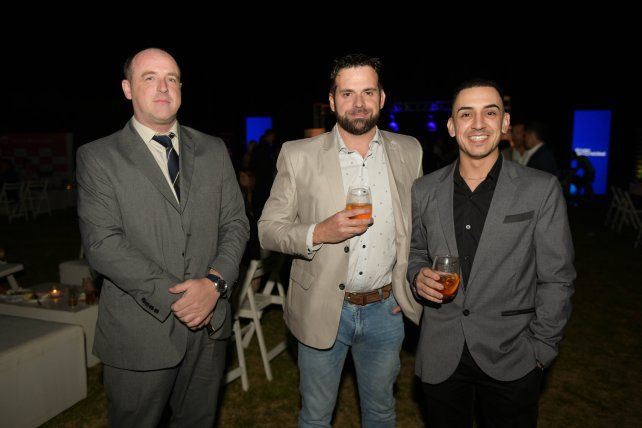 Felipe Amormino, Estéban Zappala y Ayrton Oviedo