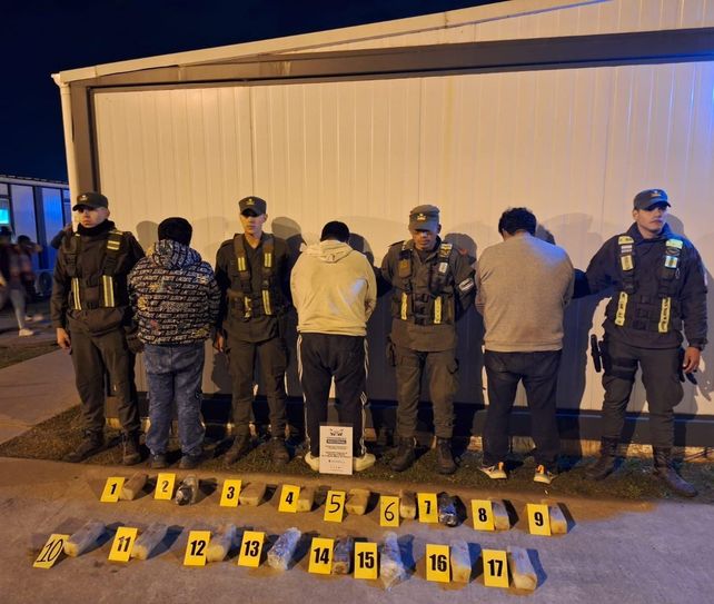 Gendarmería incautó 20 kilos de cocaína y detuvo a los tres bolivianos que la llevaban al conurbano bonaerense