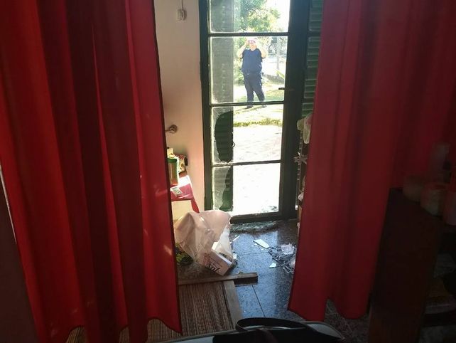 Destrozos. Así quedó el centro de estética