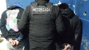 Los jóvenes detenidos tras la persecución en zona norte.&nbsp;