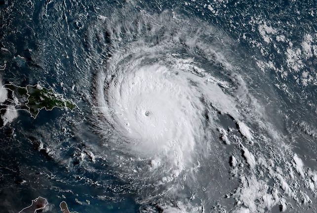 Foto desde la Estación Espacial Internacional de Irma.&nbsp;