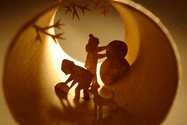 Arte en rollos de papel