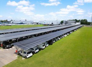 Secco inauguró su carport solar en Rosario para 360 vehículos
