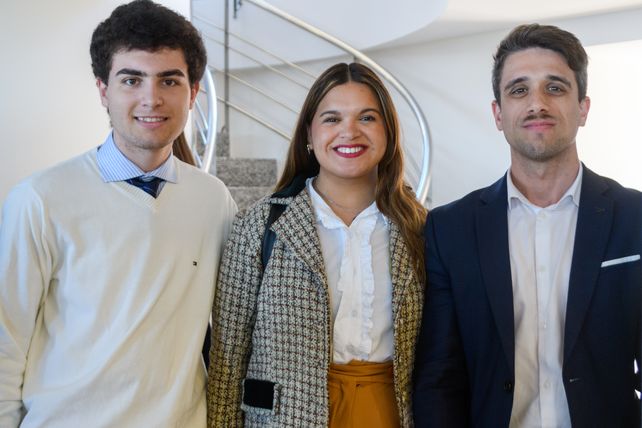 . Lautaro Morel, Agustina Gordillo y Franco Muñoz.