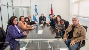 Rogelio Frigerio se reunió con representantes de UPCN pensando en el nuevo convenio colectivo de trabajo.&nbsp; 