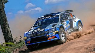 Miguel Baldoni lidera por ahora en el Rally de Reconquista.
