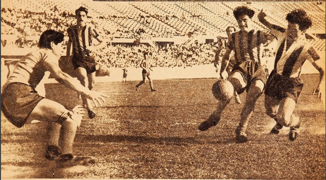 Central goleó a Magallanes en el último partido que los auriazules jugaron en el cuadrangular realizado en Chile en 1943 se impusieron 5 a 0 contra los trasandinos.