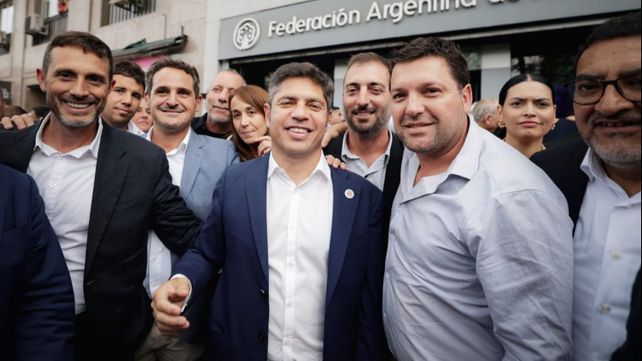 El perecino Pablo Corsalini (izq.)