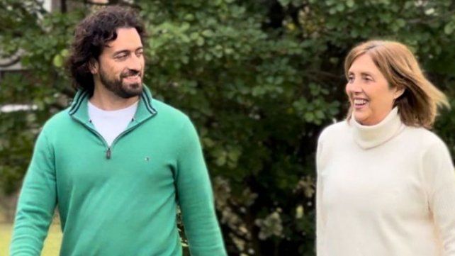 Sebastián Cáceres e Inés Larriera