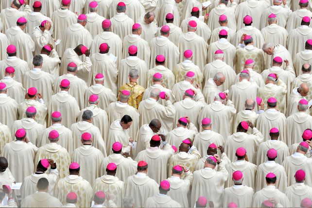 Francisco celebró la canonización de Juan Pablo II y Juan XXIII