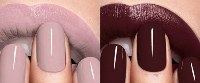 El truco de los labios y las uñas del mismo color
