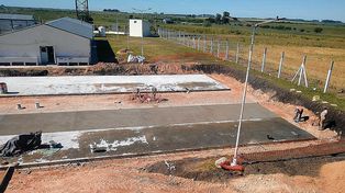 En Colón comenzó el montaje de un hospital modular para atención de Covid