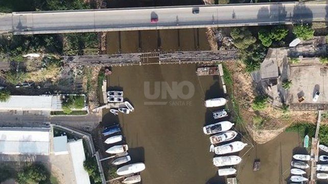 La estructura deteriorada del puente Palito.