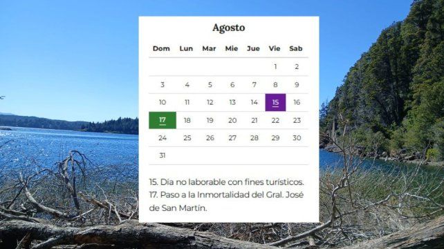 Un día no laborable con fines turísticos