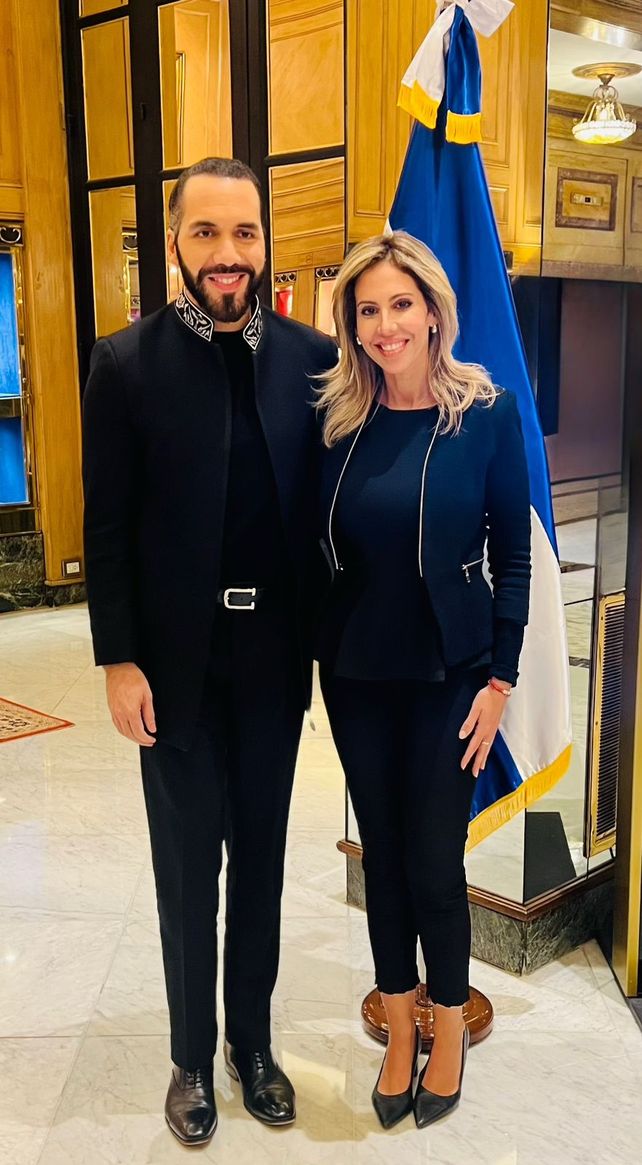 Romina Diez se reunió con Nayib Bukele