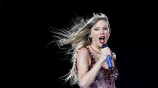 Taylor Swift en el estadio de River, durante su triunfal visita a la Argentina.&nbsp;