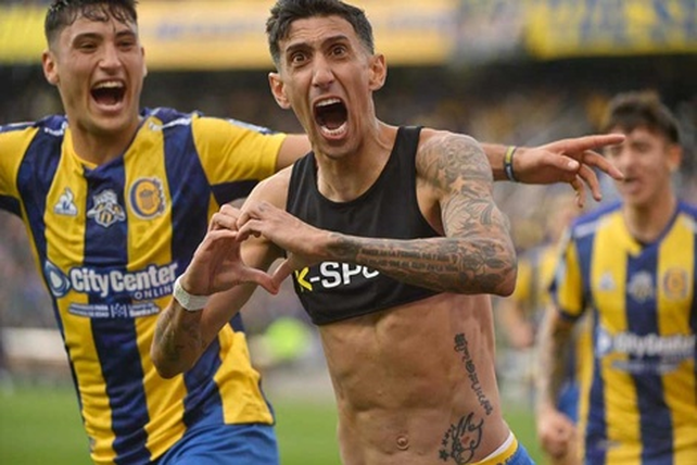 Ángel Di María y Alejo Veliz acumulan cuatro amarillas en Central en el torneo
