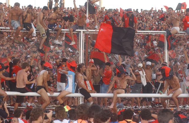 La vuelta olímpica. Ariel Ortega