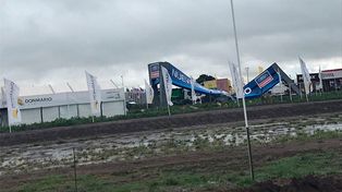 Suspenden las actividades en la ExpoAgro por los daños que causó el temporal