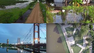 La crecida del río Paraná en diferentes imágenes