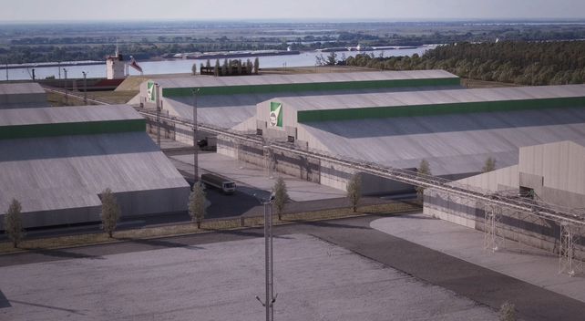 Las naves de almacenaje del complejo.