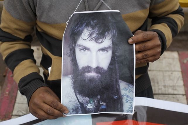 santiago maldonado. El joven desapareció hace nueve días en la comunidad mapuche de Lof Cushamen.