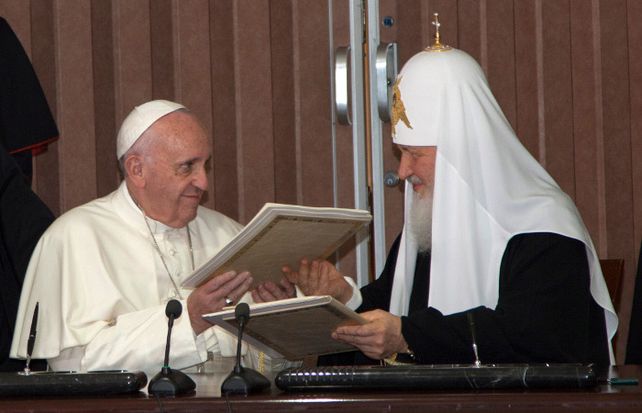 El papa Francisco y el patriarca ruso Kirill abogaron por la unidad del cristianismo
