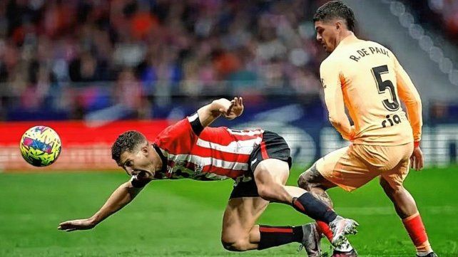 Rodrigo De Paul se lesionó en la previa de un duelo importante para Atlético Madrid por la Liga española.