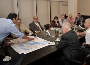 José Corral se reunió con autoridades provinciales y de Gendarmería