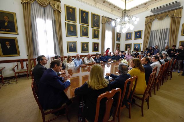 La reunión se realizó en el Salón de los Gobernadores.&nbsp;
